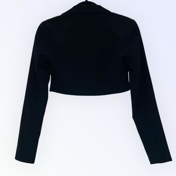 WHITE FOX BOUTIQUE Blazer Cropped Creative Director Black Size XS - Picture 7 of 12
